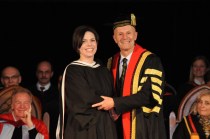 That's me with President Alastair Summerlee and Peter Senge on the left.