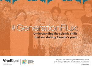 Community Foundations of Canada Vital Youth Report GenerationFlux