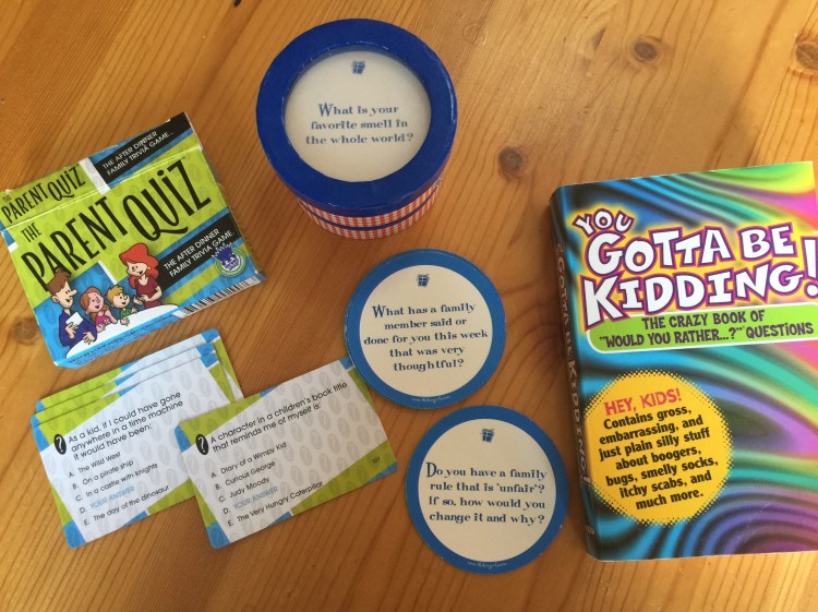 Card games and books that can help spark a conversation